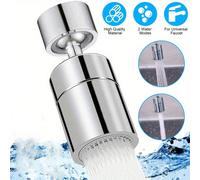 1 pièce Adaptateur prolongateur de robinet de cuisine à 720 degrés, aérateur double mode, économie d'eau, accessoire universel pour robinet, filtre, buse, installation facile pour cuisine, salle de ba