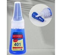 1 pièce Adhésif fort 401, haute viscosité, durcissement rapide, transparent invisible, formule à faible odeur, liaison multi-surfaces, pour la fabrication de bijoux, les strass, le DIY, le plastique, 