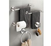 1 pièce Anneau porte-serviette rond en acier inoxydable pour salle de bain, crochet de rangement pour salle de bain, porte-papier toilette, accessoires de salle de bain, outils de salle de bain Porte-
