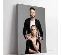 1 pièce Art mural sur canevas personnalisé, peinture d'affiche sans cadre, cadeau commémoratif pour anniversaire de mariage, fête des mères, fête des pères, décoration intérieure salon décoration mura