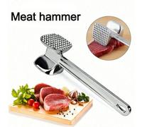 1 pièce Attendrisseur de viande en acier inoxydable robuste - Marteau à viande double face, presse à steak, ustensile de cuisine, maillet à viande de qualité supérieure, convient pour le pique-nique, 