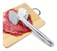 1 pièce Attendrisseur de viande, maillet à viande en acier inoxydable pour attendrir le bœuf, le steak, le poulet, le porc, ustensile de cuisine Petit marteau à viande carré,Grand marteau à viande à t
