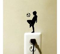 1 pièce, Autocollant Switch pour un petit garçon jouant au football, pour la Coupe du Monde de Football 2026 Taille UniquePortraitPolychlorures de vinyle
