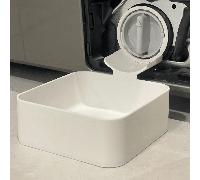 1 pièce Bac de drainage pour machine à laver, plateau de protection de sol essentiel pour la buanderie, prévient le débordement d'eau, accessoire de solution de rangement durable pour la maison, convi