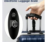 1 pièce Balance à bagages électronique numérique LCD 40kg/100g, balance de valise portable avec poignée, balance de pesée de sac de voyage, balance à crochet suspendue, balance de poids, balance à bag