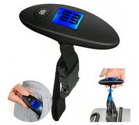 1 pièce Balance de bagage portable, balance numérique de haute précision pour le voyage, balance électronique numérique de bagage de 40 kg/100 g avec écran LCD, balance à main de valise avec poignée, 