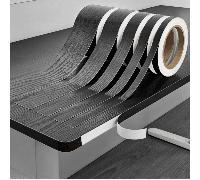 1 pièce Bande de finition en bois noir mat de 10 m - Ruban adhésif amovible et autocollant pour meubles, bordure imperméable, installation facile pour armoires, tables, étagères, cuisine, salle de bai