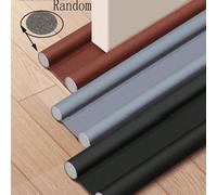 1 pièce Bande d'étanchéité de porte, joint de bas de porte pour chambre à coucher, isolation phonique, anti-poussière, coupe-vent Noir des deux côtés,Brun bilatéral,gris bilatéral,blanc bilatéral,Cuir