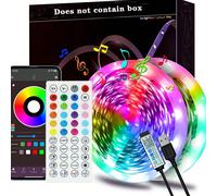 1 pièce Bande lumineuse LED intelligente, barre lumineuse RGB 5050 de haute qualité à changement de couleur, contrôle par application, télécommande 44 touches, synchronisation musicale, convient pour