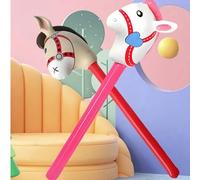 1 pièce Bâton gonflable de 37 pouces, Bâton de tête de cheval de cowboy gonflable, Bâton de poney ballon, Convient pour fête, fête d'anniversaire à thème, décoration de la maison, accessoires photo po