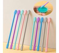 1 pièce Bâtonnet mélangeur en silicone multicolore de 16 cm/20 cm, tige de réglage de la couleur, accessoire pour la fabrication de bijoux en résine époxy, outil de distribution de tasse colorée pour 