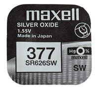 1 pièce Batterie 377 SR626SW oxyde d'argent SR66 1.55V Maxell