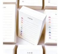 1 pièce Bloc-notes mémo de liste de tâches unique en forme de nuage humoristique, cadeau créatif, 10,2x8cm, 7x10 Planificateur de liste de tâches minimaliste mignon avec fruits, liste de contrôle, pla