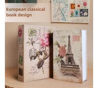 1 pièce Boîte de livre sûre créative avec serrure à mot de passe en forme de rose, coffre-fort invisible de chevet, disponible en taille standard, moyenne et grande, convient pour le bureau, la chambr
