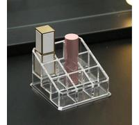 1 pièce Boîte de rangement cosmétique en acrylique 40/36/24/9 compartiments, boîte de rangement de parfum et de rouge à lèvres transparente pour le bureau, porte-crayon à sourcils et pinceaux de maqui