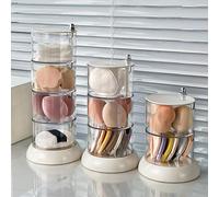 1 pièce Boîte de rangement d'œufs de beauté en ABS, pour les vacances à la plage, la collection de salle de bain, la collection de chambre à coucher, grande capacité L,M,S,AABS