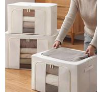 1 pièce/Boîte de rangement pliable en tissu Oxford, boîte de rangement de grande capacité anti-poussière pour couette, boîte de rangement pour armoire, boîte de rangement pour armoire antibactérienne