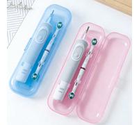 1 pièce Boîte de rangement portable universelle pour brosse à dents électrique, support de brosse à dents semi-transparent, couvercle anti-poussière pour brosse à dents, étui pour dentifrice/brosse à 