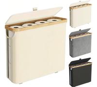 1 pièce Boîte de rangement pour papier toilette, porte-papier toilette, porte-serviettes en papier, accessoire de salle de bain pliable, panier à linge, tissu Oxford 600D, base antidérapante, papier t