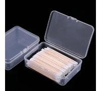 1 pièce Boîte de rangement pour tampons de maquillage, porte-cartes, boîte de rangement transparente en plastique multifonction pour cartes de visite, cartes postales, cartes à jouer avec couvercle 1