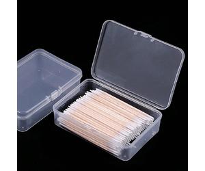 1 pièce Boîte de rangement pour tampons de maquillage, porte-cartes, boîte de rangement transparente en plastique multifonction pour cartes de visite, cartes postales, cartes à jouer avec couvercle 1