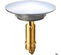 1 pièce bonde clic-clac pop-up 66 mm pour lavabo salle de bain cuisine, laiton massif chromé, système sans joint ni vis .