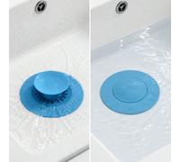 1 pièce Bouchon de vidage universel 2-en-1 pour évier de cuisine et évier avec filtre en silicone premium, bouchon de vidage anti-colmatage, convient pour baignoire, douche et attrape-cheveux d'évier 