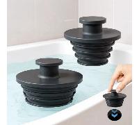 1 pièce Bouchon de vidange universel anti-obstruction en silicone, convient pour l'évier de cuisine, la baignoire, le drain de salle de bain, pièces de rechange pour baignoire, joint étanche, installa