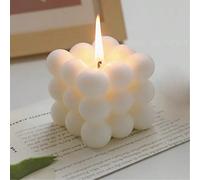 1 pièce Bougie à bulles, bougie à bulles belle et joyeuse - bougie parfumée décorative, arôme agréable, forme de pâtisserie de style nordique, grande bougie décorative, convient pour la décoration de