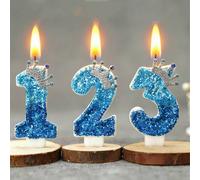 1 pièce Bougie avec design couronne et numéro, bougie d'anniversaire bleu paon créative, meilleur cadeau d'anniversaire quotidien pour maman ou petite amie 7,5,9,2,3,4,6,8,1,0,couronne rose 1,couronne
