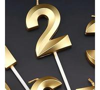 1 pièce Bougie chiffre Maison de l'Opéra pour anniversaire, bougie décorative avec numéro d'âge pour gâteaux, fournitures pour fête 7,5,9,2,3,4,6,8,1,0Cire