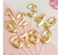 1 pièce Bougie d'anniversaire à chiffre de Maison d'Opéra, bougie à chiffre d'âge, fournitures de fête 7,5,9,2,3,4,6,8,1,0,Sac en papier kraft 10 pièces,1-2 pièces,2-2 pièces,0-2 piècesCire