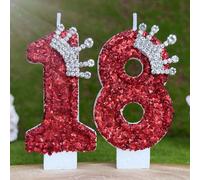 1 pièce Bougie numérotée élégante en forme de couronne pour gâteau d'anniversaire, bougie décorative numérotée de 0 à 9, bougie numérale romantique favorite pour gâteau d'anniversaire, fête d'annivers