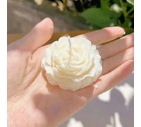 1 pièce Bougie parfumée à la pivoine de qualité supérieure, fabriquée avec une base de cire de soja naturelle et des huiles essentielles de qualité, mèche en coton versée à la main pour une combustion