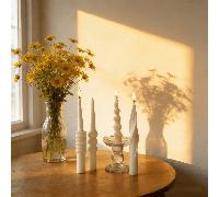 1 pièce Bougie parfumée pilier noire/bourgogne, texture ondulée, forme cylindrique/hémisphérique/torsadée, cire de soja sans fumée, convient pour la création d'ambiance, la décoration de la maison, le