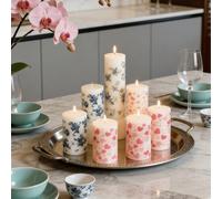 1 pièce Bougie pilier en cire de soja style porcelaine bleue et blanche, bougie décorative parfumée faite à la main, convient pour la décoration de la maison, la décoration de la chambre, la décoratio