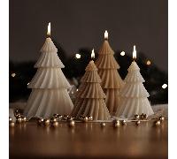 1 pièce Bougie sapin de Noël style Ins de 9 cm/11 cm de hauteur, bougie parfumée à la cire de soja en forme spiralée, décoration de maison, décoration, décoration de chambre, décoration de maison, cad