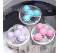 1 pièce Boule de filtre de machine à laver à motif, sac en maille universel, collecte facilement les peluches, les cheveux, les morceaux de papier et autres impuretés pendant le lavage, conception flo