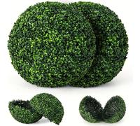 1 pièce Boule d'herbe artificielle de Milan, boule de décoration suspendue en plastique vert, convient pour le paysage de plantes d'intérieur, la décoration de plafond de mariage de centre commercial