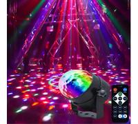 1 pièce Boule disco à lumière RVB avec télécommande - 7 modes, parfait pour les fêtes, Halloween, Noël, anniversaires ! Cadeaux alimentés par USB Décorations de graduation de Noël Cadeaux de Noël pour