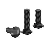1 pièce boulon de carrosserie de classe 8.8 à tête ronde et collet carré M12, 1 pièce