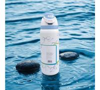 1 pièce Bouteille d'eau de sport style nouveau 2026, grande capacité en acier inoxydable 32oz, gobelet isotherme à large ouverture avec impression, poignée portable et paille, convient pour le bureau,