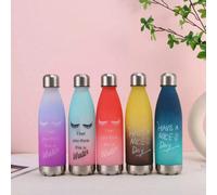 1 pièce Bouteille d'eau givrée de 1000 ml, Gourde de sport portable étanche, Convient pour le camping en plein air, la conduite, le cyclisme rose,Blanc,noir,Brosse de nettoyage blanche,Rose + brosse d