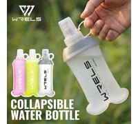 1 pièce Bouteille d'eau pliable WRELS, Bouteille d'eau portable, Accessoire de gym & course, Pack d'hydratation pour cyclisme & camping Blanc 250,Blanc 350,Rose 500,Blanc 500,Rose 350,Rose 250,Vert 35