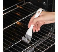 1 pièce Brosse à gril en forme de V avec crochet, brosse et grattoir Kit multifonctions pour nettoyage de grille, brosse de cuisine, gadgets de cuisine
