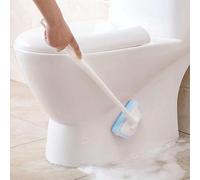 1 pièce Brosse de nettoyage de salle de bain, 1 éponge + 1 manche de tête de brosse amovible - Convient pour le sol, le mur, la baignoire, le carrelage et la surface en verre Brosse à récurer amovible