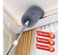 1 pièce Brosse de nettoyage multifonction, brosse de nettoyage en microfibre avec manche télescopique, outil de nettoyage lavable et extensible, brosse de dépoussiérage extensible pour les espaces, br