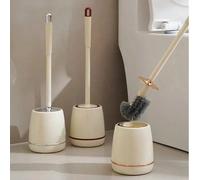 1 pièce Brosse de toilette antibactérienne polyvalente, poils antibactériens haute densité à 360° atteignant en profondeur les recoins, fournitures de nettoyage pour salle de bain, décoration unique d