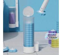 1 pièce Brosse de toilette jetable avec têtes de rechange dissolvables - Ensemble de brosse de nettoyage de toilette pour un nettoyage approfondi, usage domestique, brosse de toilette jetable 1 pincea