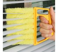 1 pièce Brosse réglable pour bouche d'aération de climatiseur, outil de nettoyage de fenêtre amovible et lavable, plumeau pour ventilateur d'extraction, nettoyeur de fente sans détergent, détachable 1